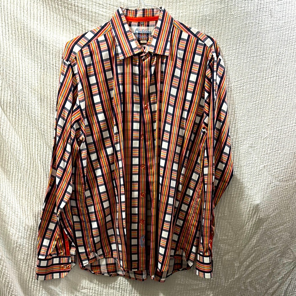 Colorful Striped Men's Shirt